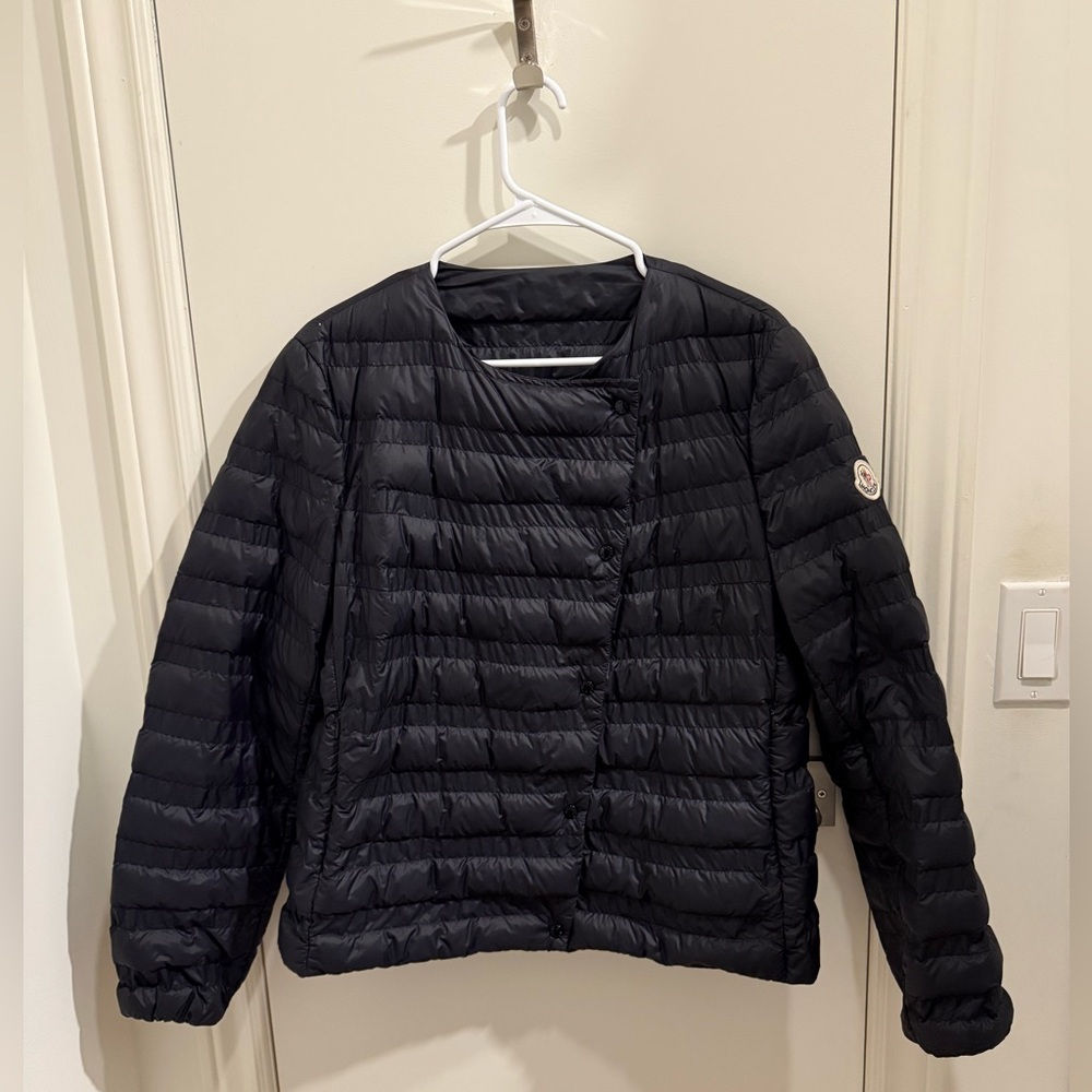 Moncler Women's Midnight Navy Quilted Lightweight Puffer